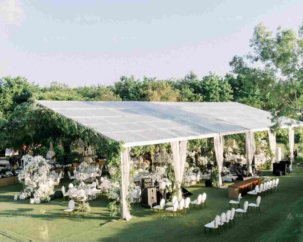 Semi transparent roder tent – AllSet Event Hire