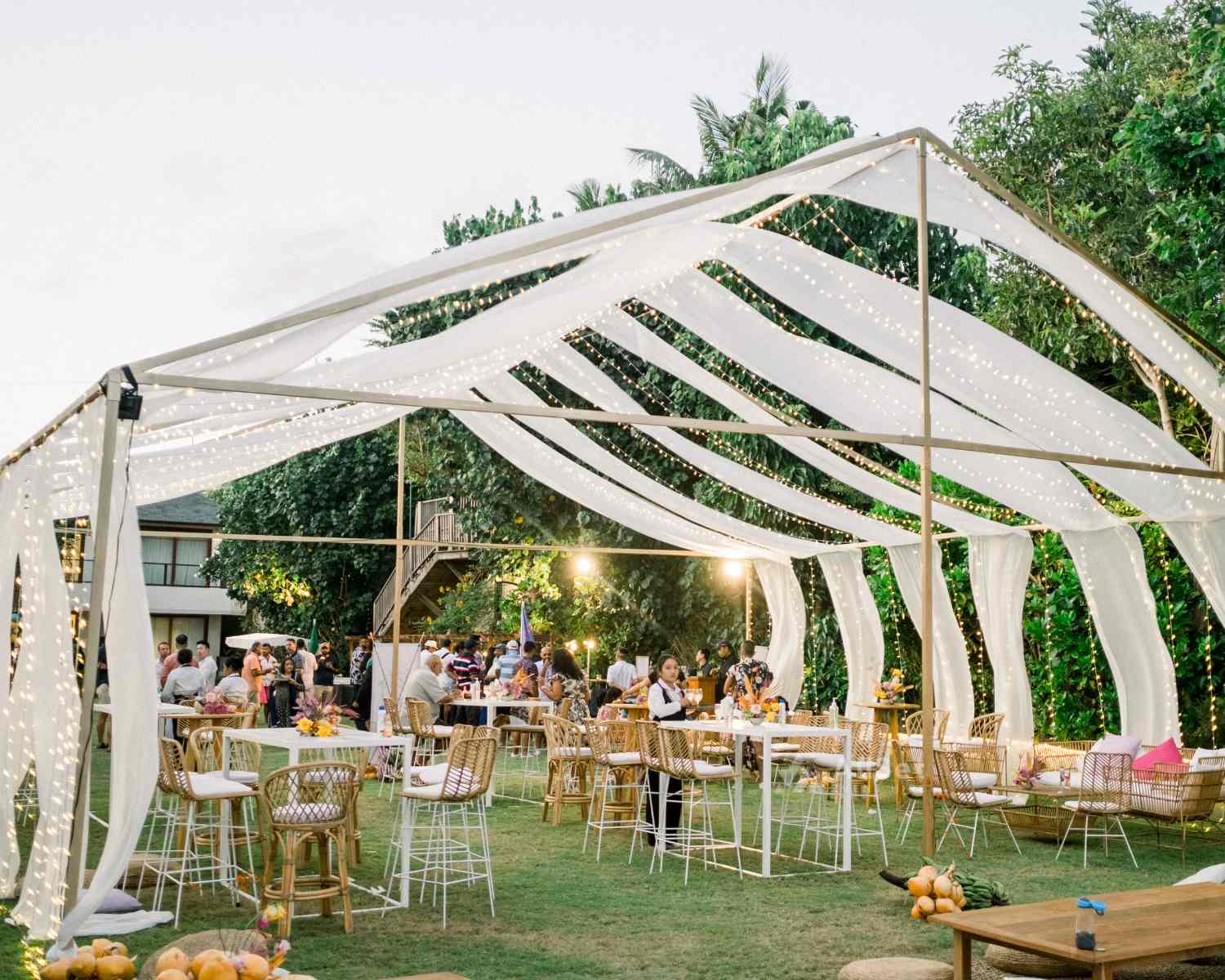 Gold Tent Structure - AllSet Event Hire